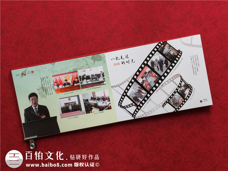 機關(guān)單位干部紀念冊-領(lǐng)導高升送照片集-同事調任歷年工作回顧相冊