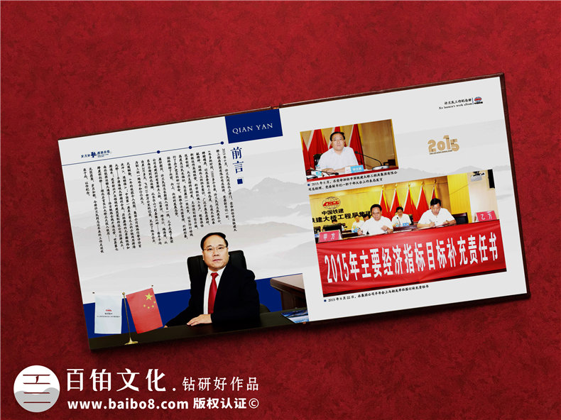 把即將退休或調任的領(lǐng)導/職工日常工作的照片,制作成影集留念相冊