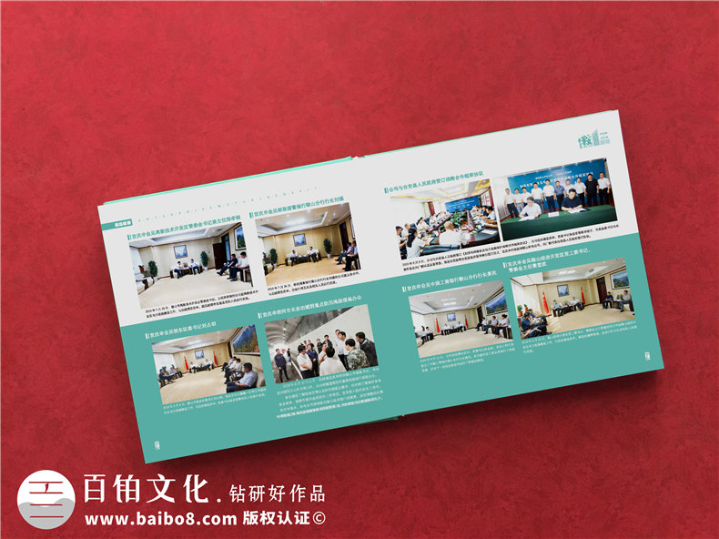 黨政領(lǐng)導工作一周年相冊制作-黨支部書(shū)記離職回顧工作歷程紀念畫(huà)冊