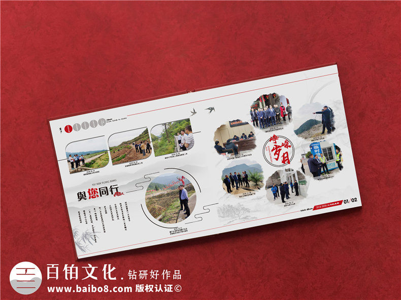 市區委書(shū)記升職紀念冊-為廳局領(lǐng)導干部離任制作工作掠影回憶相冊