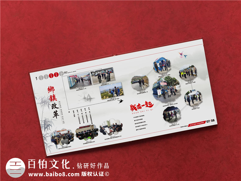 市區委書(shū)記升職紀念冊-為廳局領(lǐng)導干部離任制作工作掠影回憶相冊