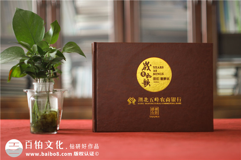 農商銀行總經(jīng)理入職一周年員工送紀念冊-領(lǐng)導懷念相冊