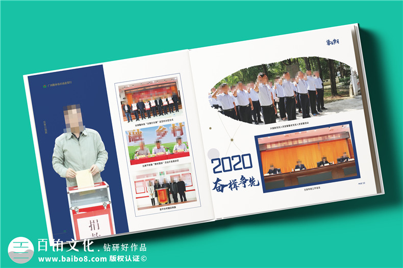 光影見(jiàn)證，前程似錦-銀行領(lǐng)導高升工作留影集設計定制