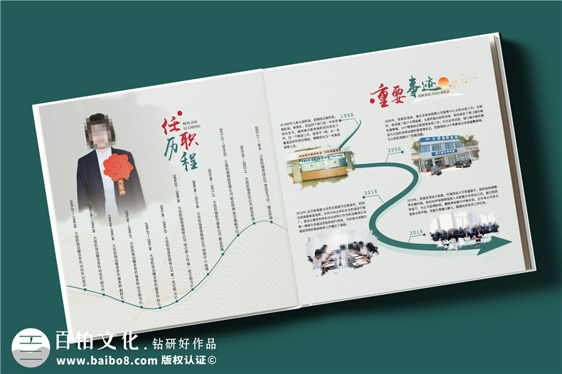 總經(jīng)理調任升遷紀念冊-送女高管的工作相冊