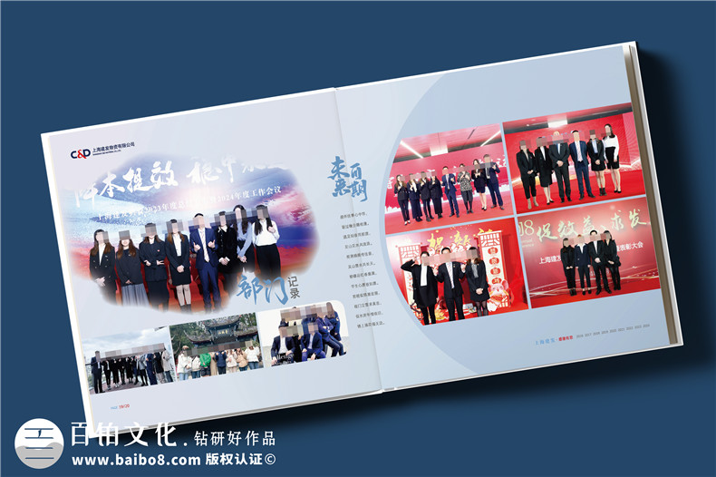 物流公司領(lǐng)導離任紀念冊-單位送員工的工作回顧相冊