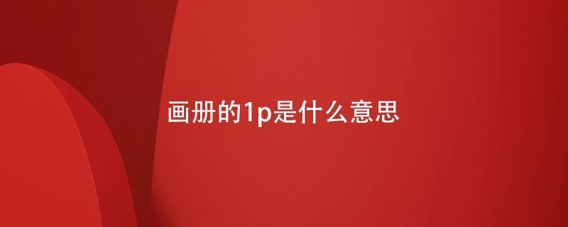 畫(huà)冊的1p是什么意思